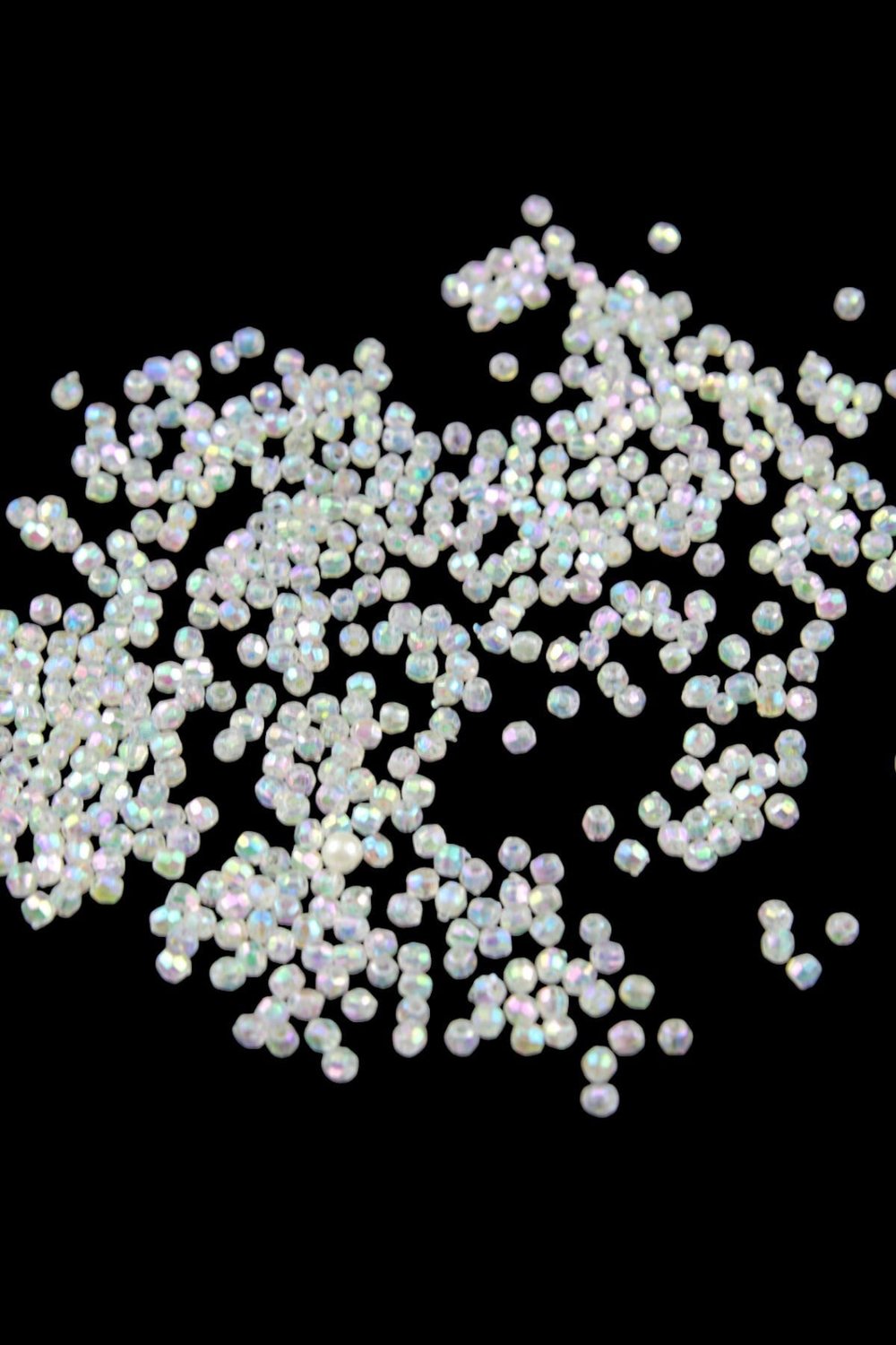 Açık Sarı Tonunda 3 mm Plastik Boncuk Aksesuar Takı Malzemesi (25 Gr)