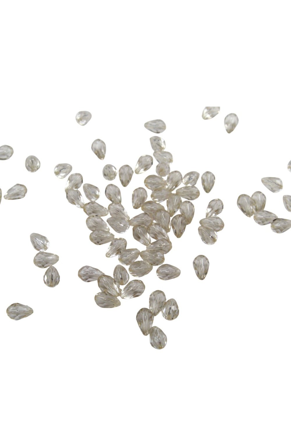 Akrilik Boncuk 8x13 mm Vizon Tonunda 2 Renk Karışıl Boncuk (25 gr 60Adet)