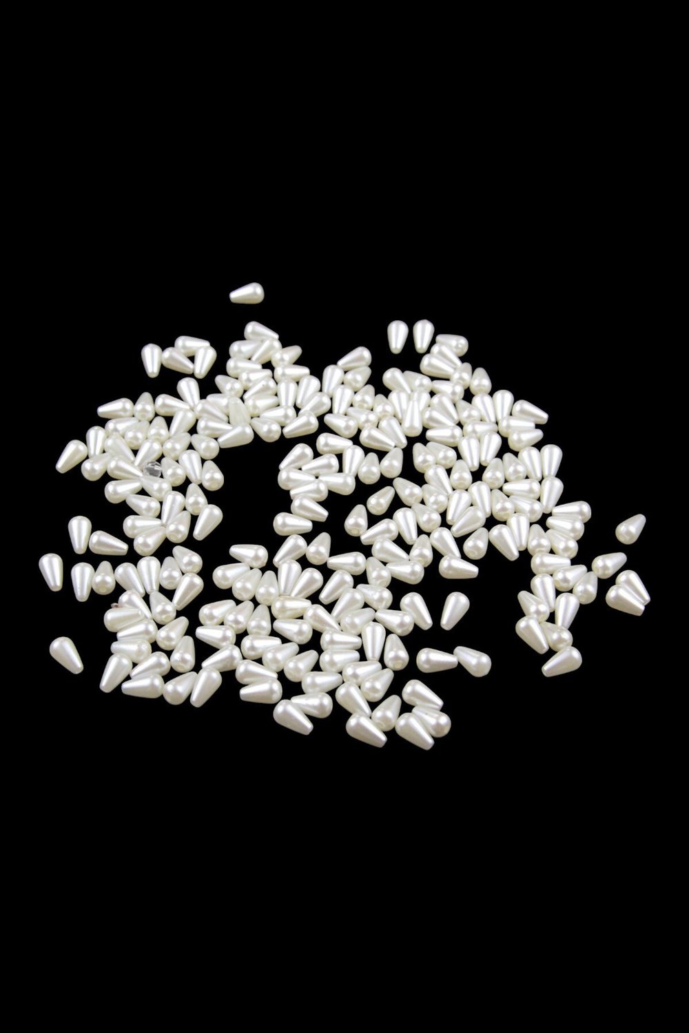 Damla İnci 6x10 mm İnci Krem Boncuk (20 Gr Ortalama 125 Adet)