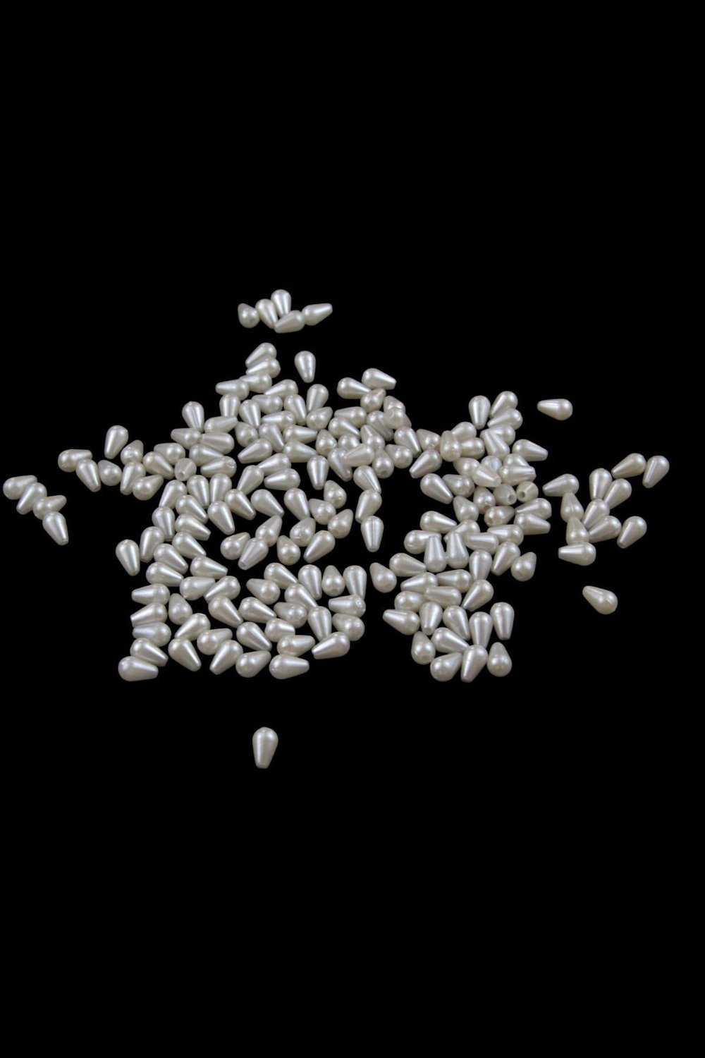 Damla İnci 6x10 mm Kırık Krem Boncuk (20 Gr Ortalama 125 Adet)