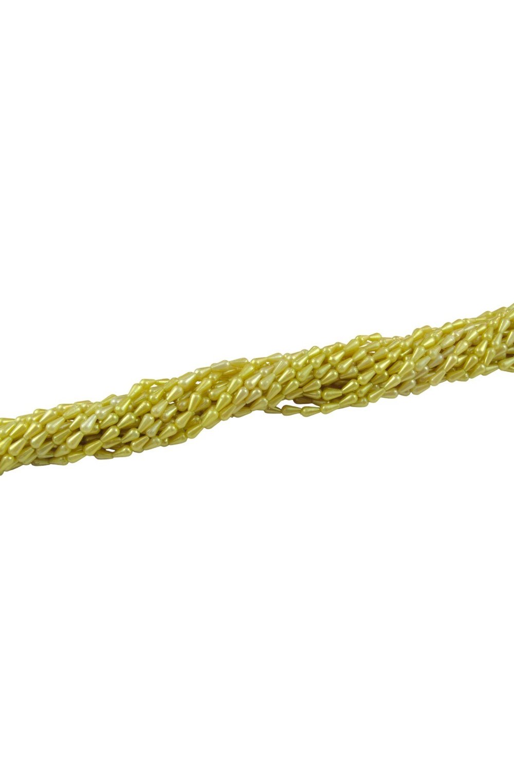 Damla İnci 6x10 mm Limon Sarı Tonları Boncuk (20 Gr Ortalama 125 Adet)