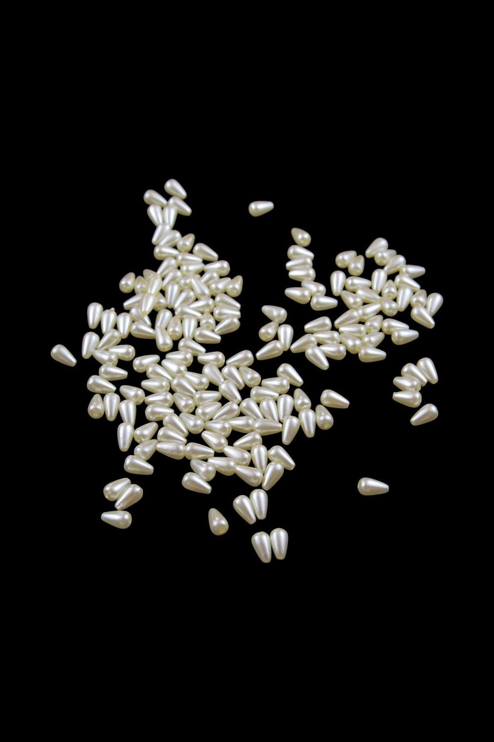 Damla İnci 6x10 mm Şeker Pembe Tonları Boncuk (20 Gr Ortalama 125 Adet)