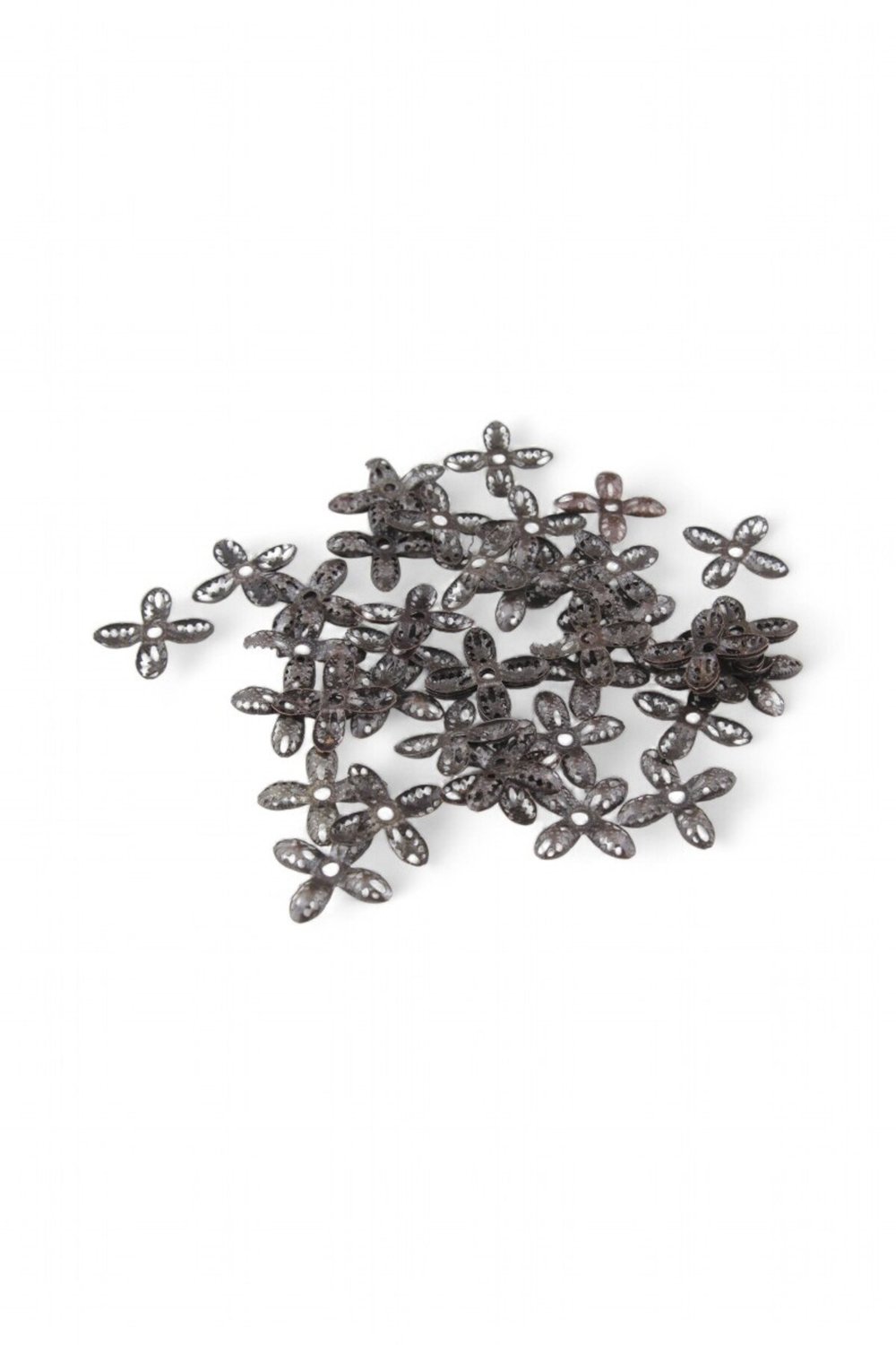 Dört Kanatlı 30x30 mm Bombeli Pervane Çiçek Modeli 10 Adet