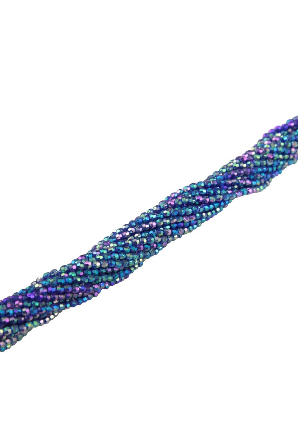 Eflatun Mavi Tonunda 3 mm Basık Plastik Boncuk Akseuar Takı Malzeme (20 Gr)