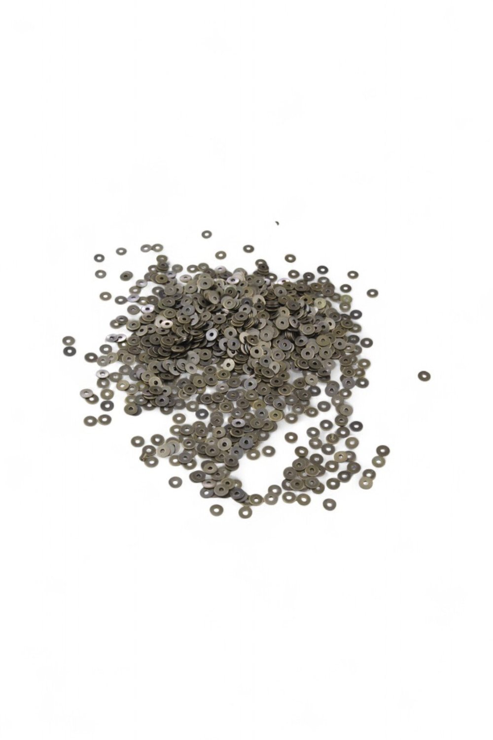 Eskitme Bakır 4,5 mm Ortadan Delikli Pirinç Pul Payet (30 Gr 540 Adet)