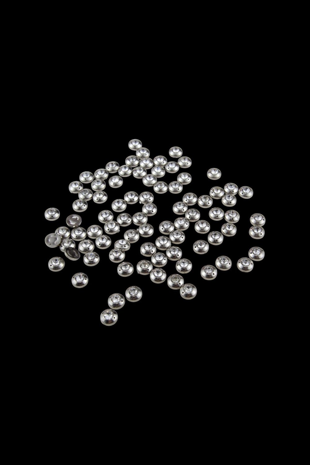 Göbeği Taşlı 10 mm Çift Telikli Taş Boncuk