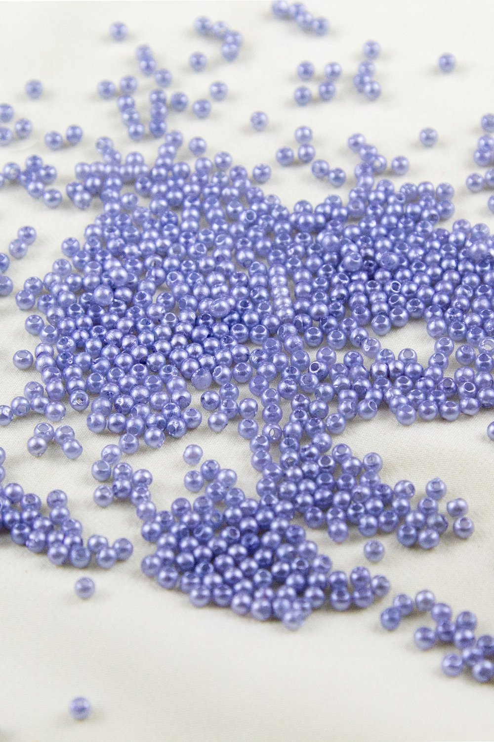 Gök Mavisi 3 mm Plastik İnci Boncuk Takı Aksesuar Malzemesi (25 Gr)
