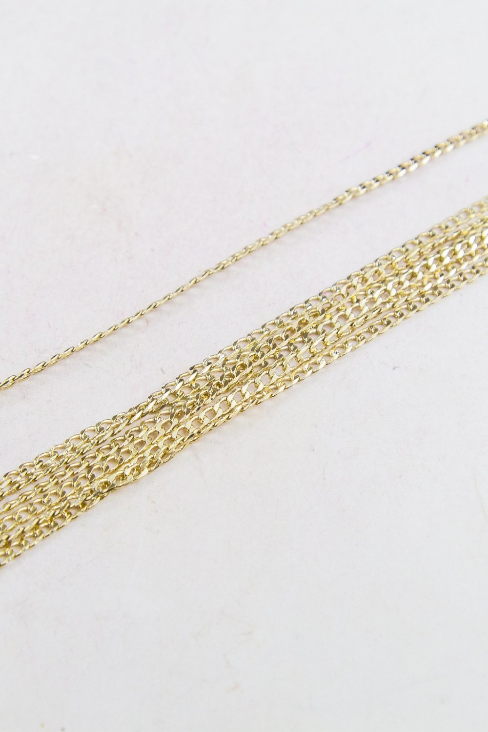 Gold 2 mm Zincir Aksesuar Takı Malzemesi 2 Metre