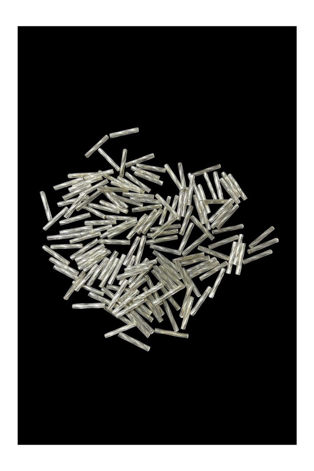 Gümüş Burgulu Boru 3x25 mm Boncuk 50 Gr