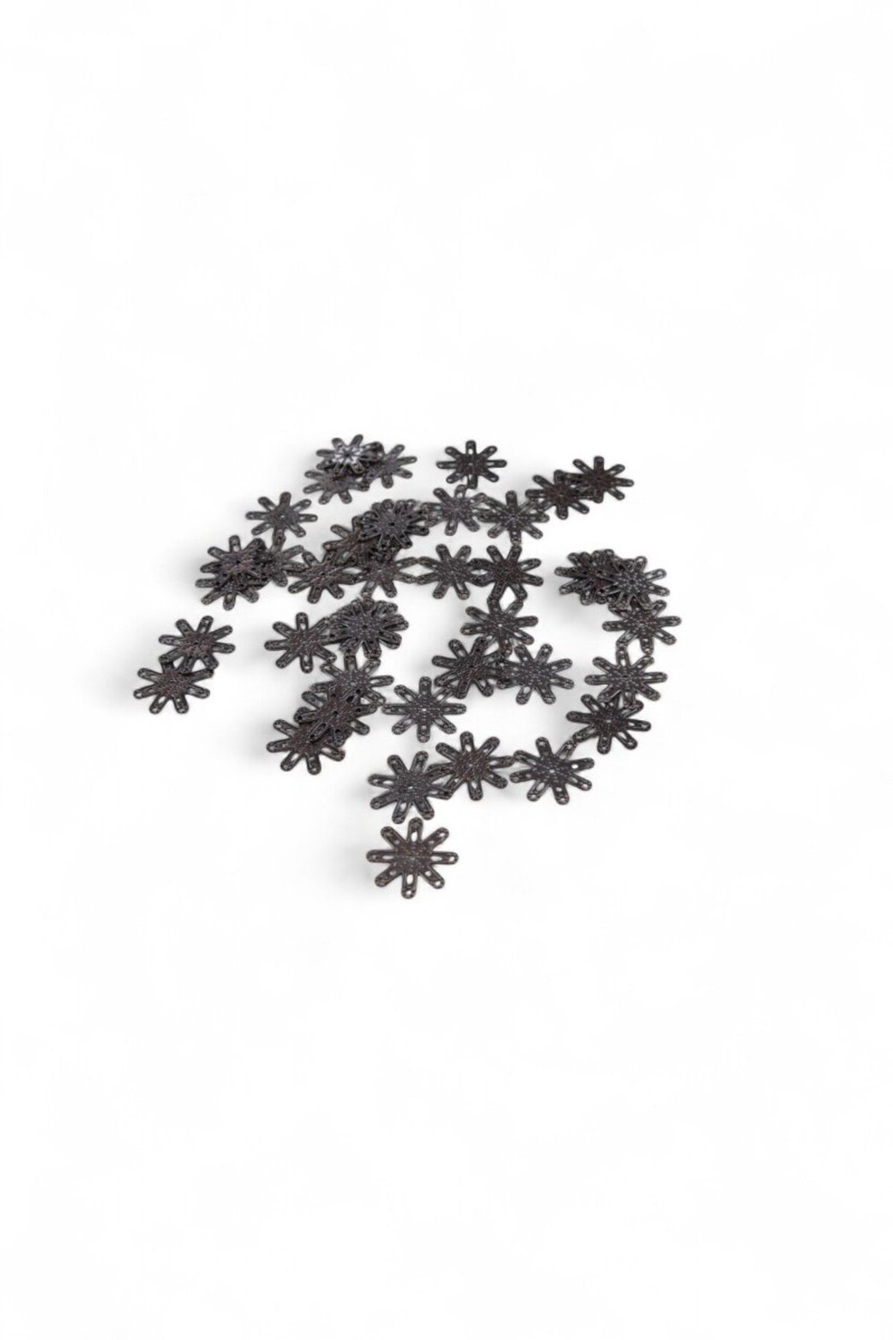 Güneş Desenli 22 mm Metal Pirinç Pul Payet (30 Gr 35 Adet)