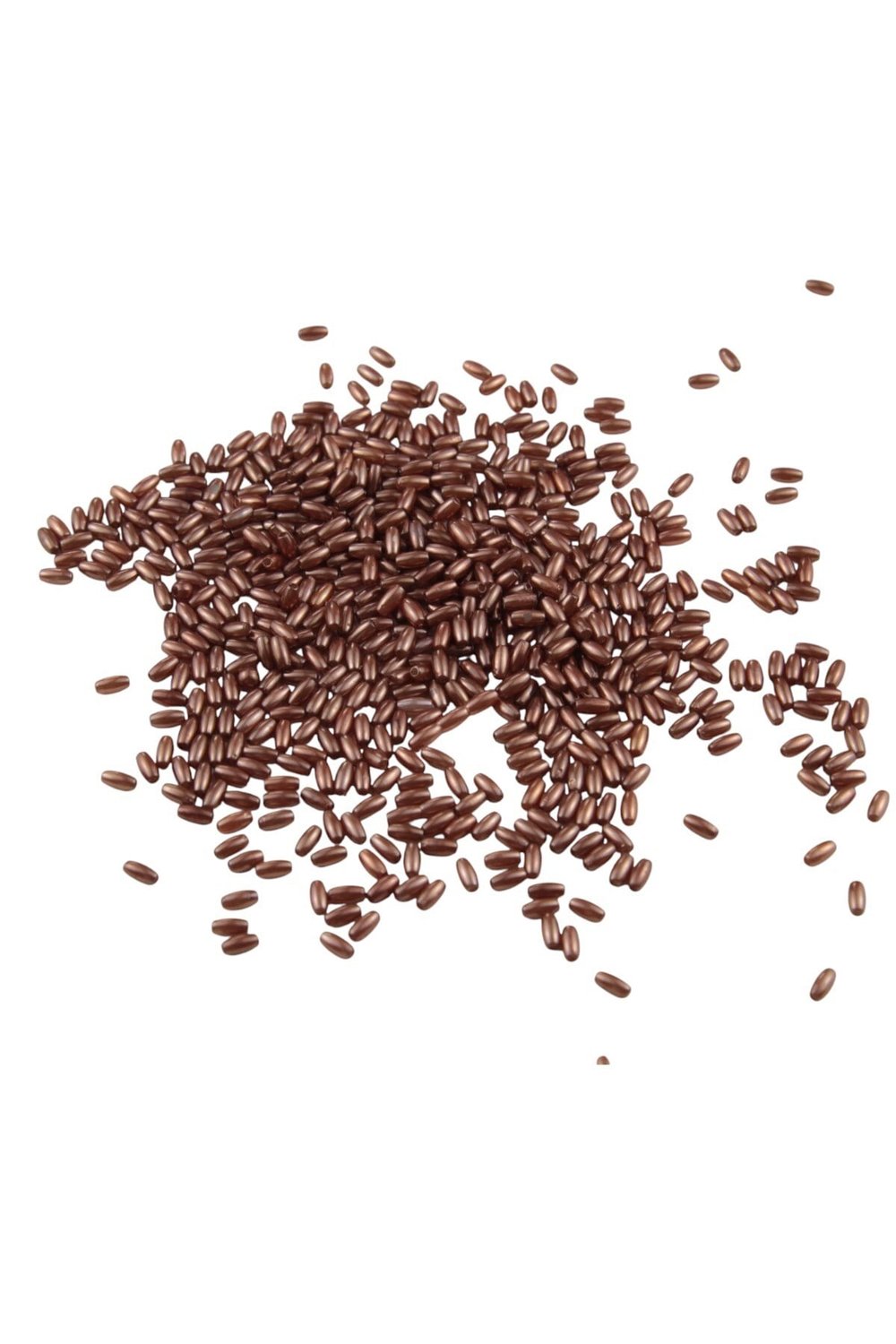 İnci Arpa Boncuk Açık Bakır Bronz 3 mm (20 Gr Ortalama 600 Adet)