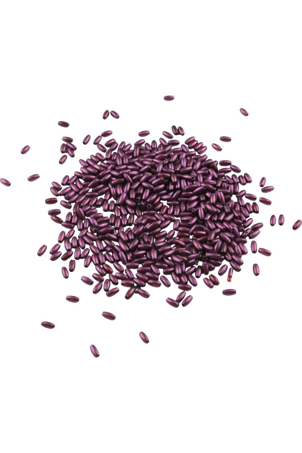 İnci Arpa Boncuk Mürdüm Tonunda 3x6 mm (20 Gr Ortalama 600 Adet)