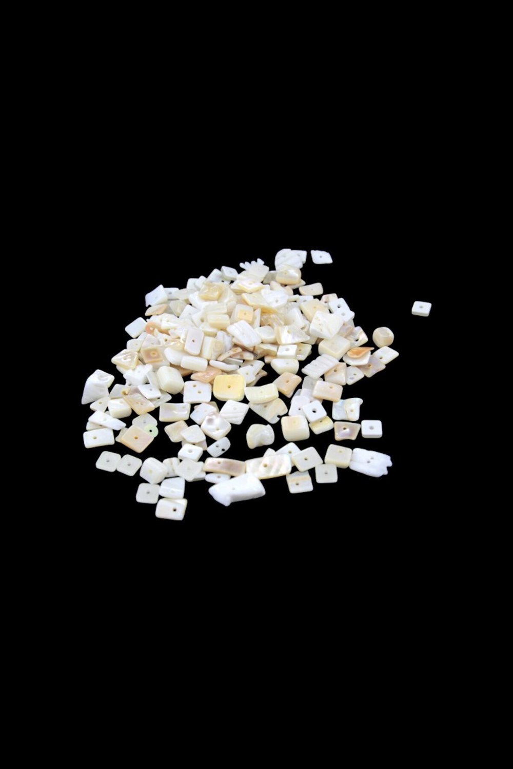 İnci Parıltısı Ortadan Delikli 6x12 mm Sedef Boncuk (100 ADET)