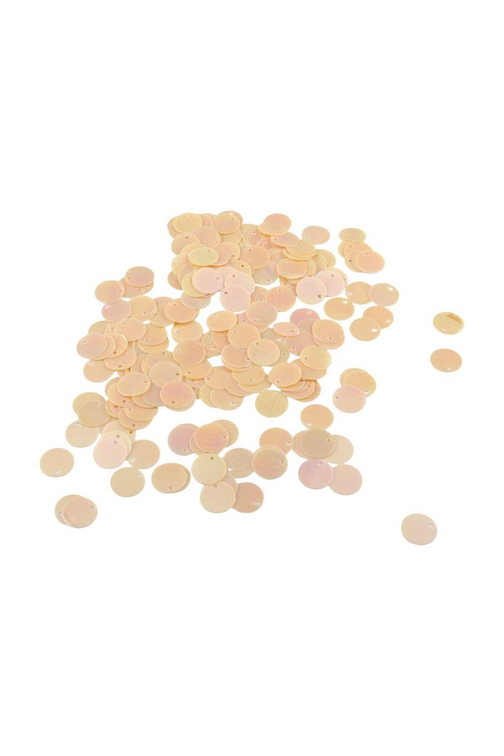 Karamel 12 mm Yandan Delikli Plastik Pul Payet 30 Gr (Tülbent, Oya, Havlu Malzemesi)