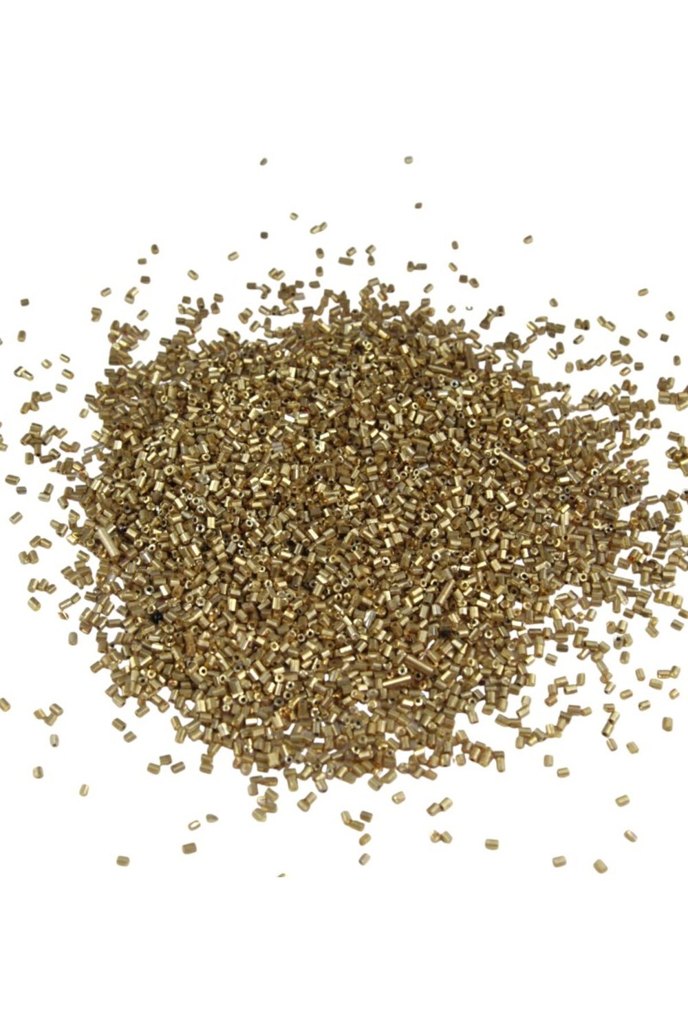 Kesme Boncuk Altın Kaplama Gold 2x1,5 mm (100 Gr 4000 Adet)