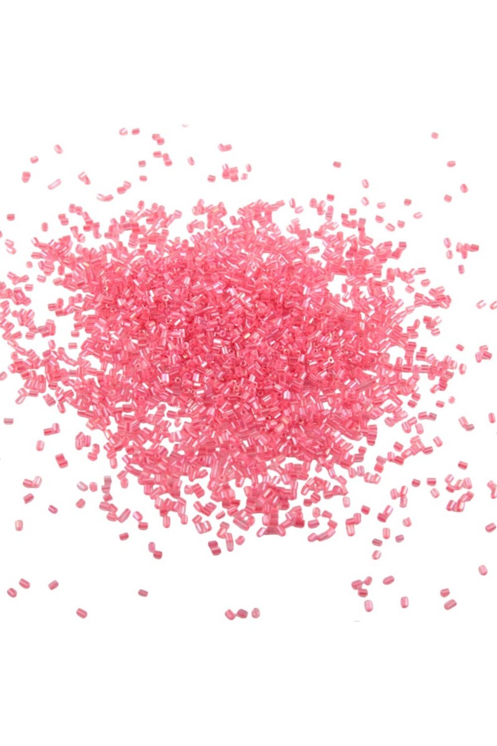 Kesme Boncuk İçten Boyalı Fuşya 2x1,5 mm (100 Gr 4000 Adet)