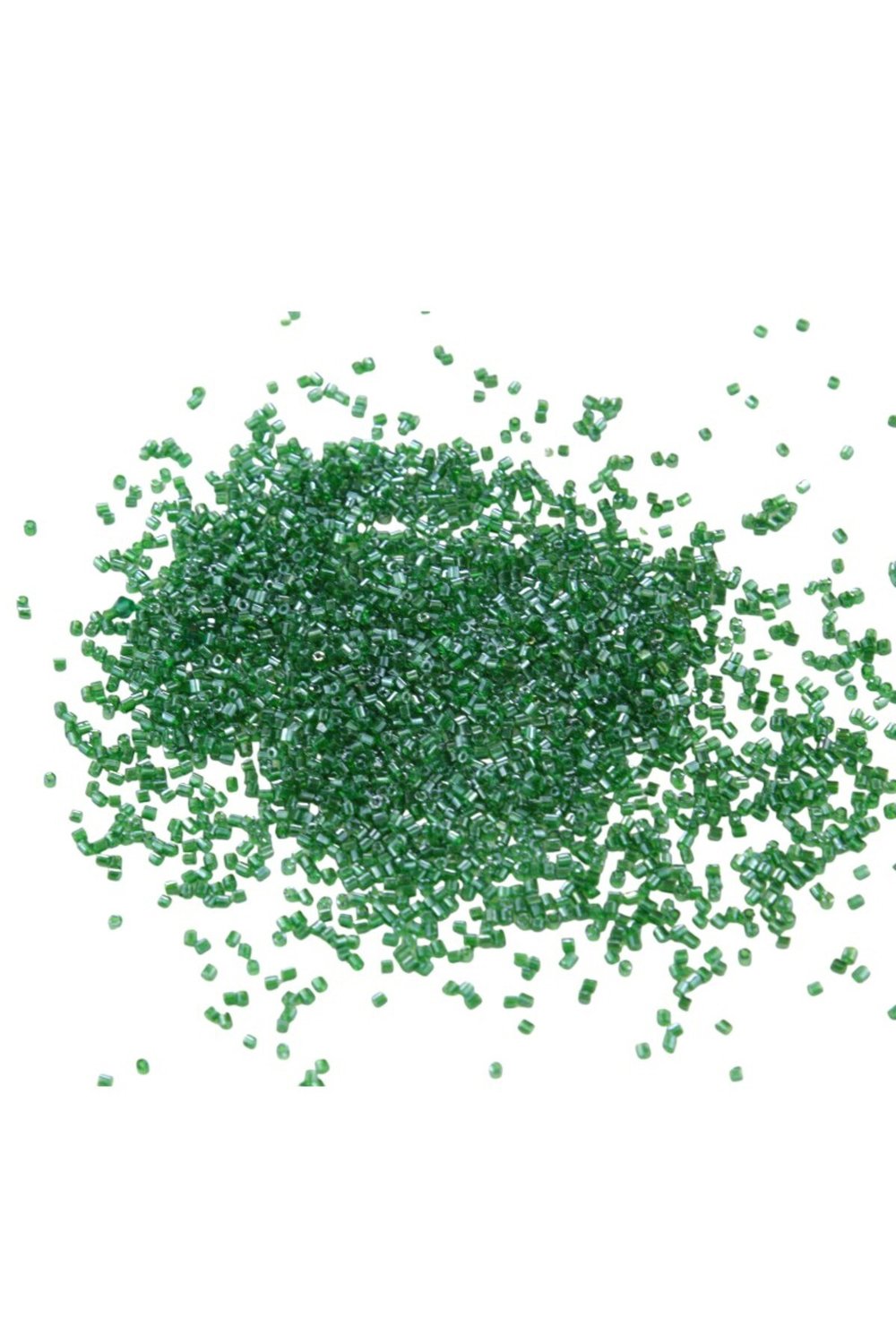Kesme Boncuk Koyu Yeşil 2x2 mm (100 Gr 4000 Adet)