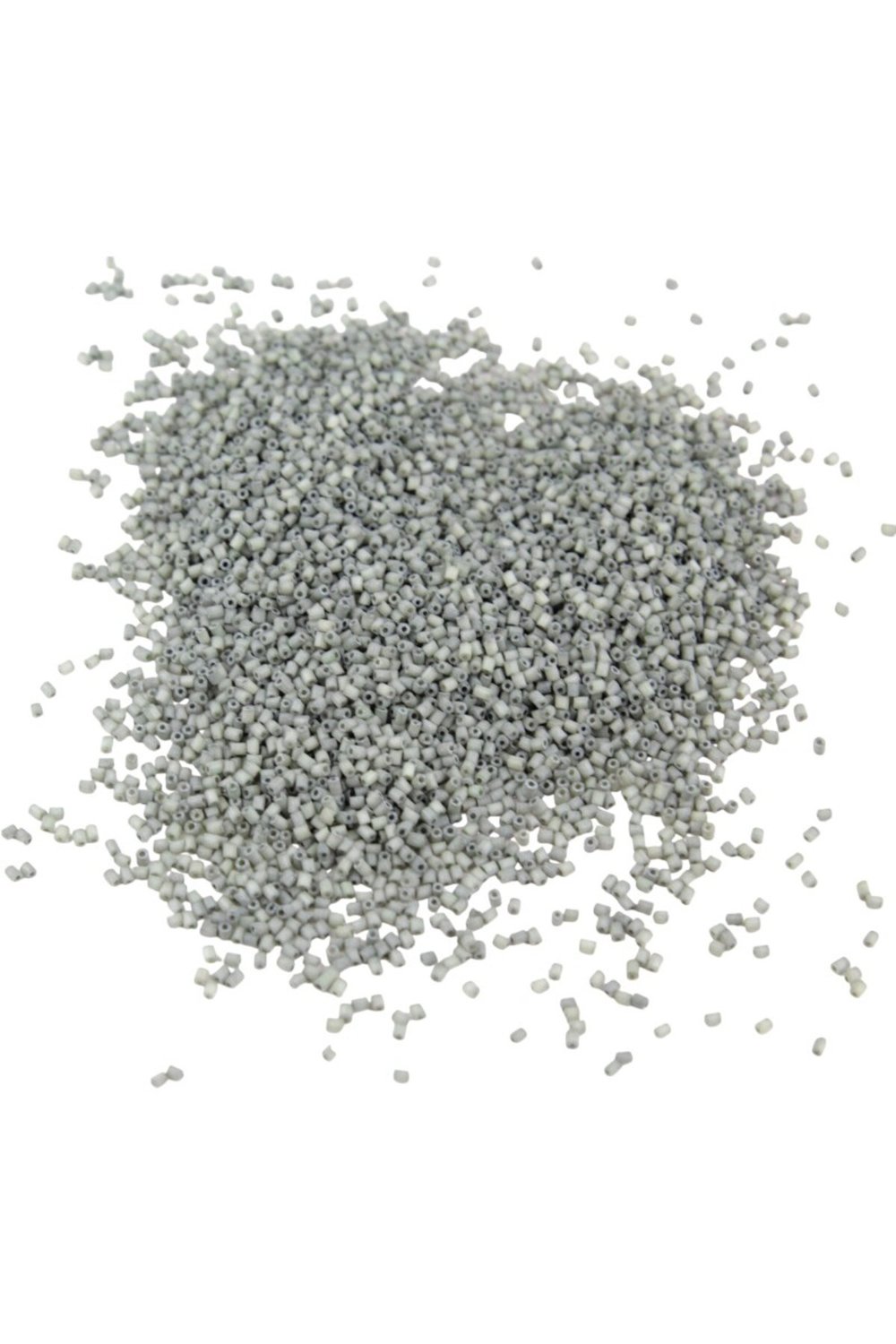 Kesme Boncuk Özel Mat Gri 2x1,5 mm (100 Gr 4000 Adet)
