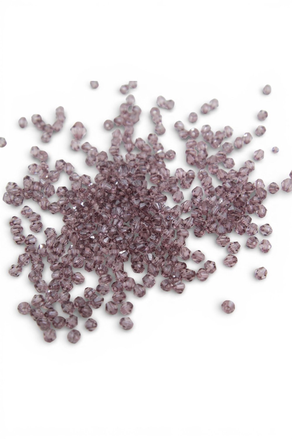 Koyu Lila Tonu 5 mm Piramit Akrilik Boncuk Aksesuar Takı Malzemesi (25 Gram)