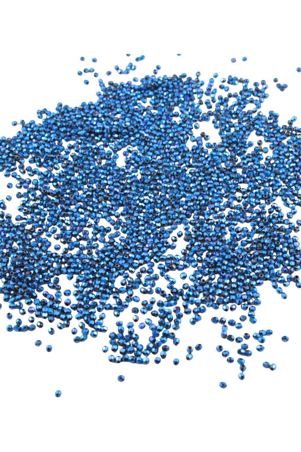 Kraliyet Mavisi 3 mm Plastik Boncuk Aksesuar Takı Malzemesi (25 Gr)
