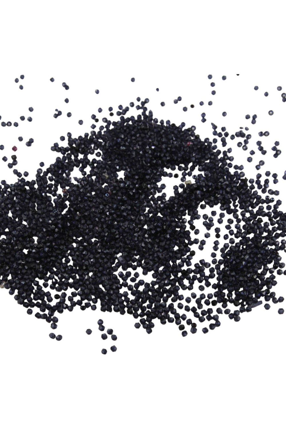 Lacivert 3 mm Piramit Akrilik Boncuk Akseuar Takı Malzeme (25 Gr)