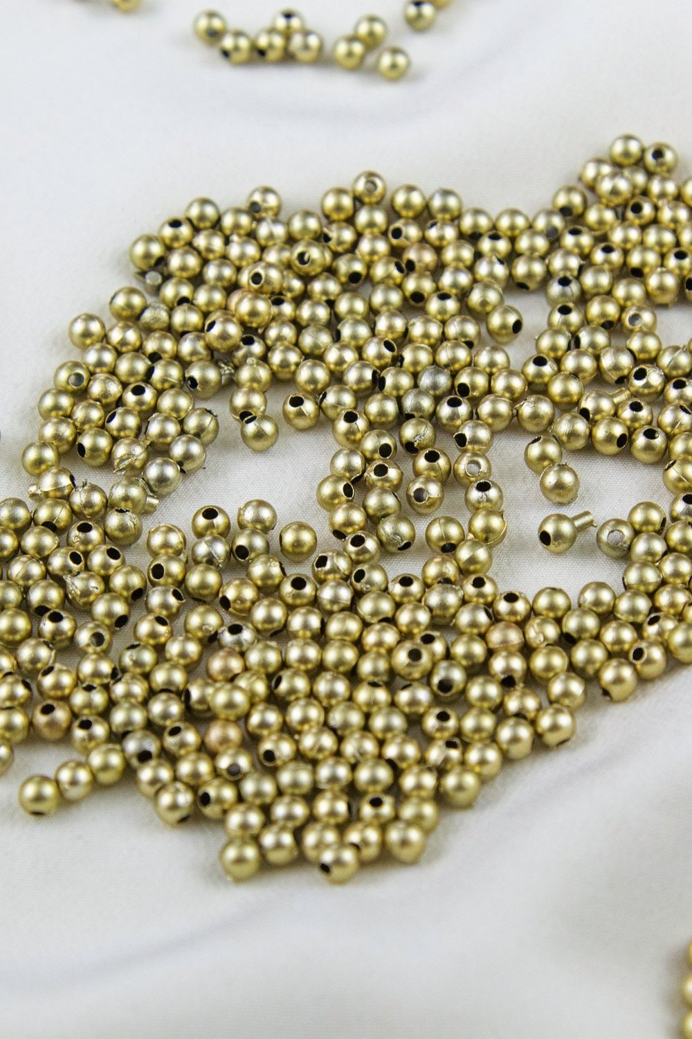 Light Gold CCB Kaplama 4 mm Plastik İnci Boncuk Aksesuar Malzemesi (25 Gr)