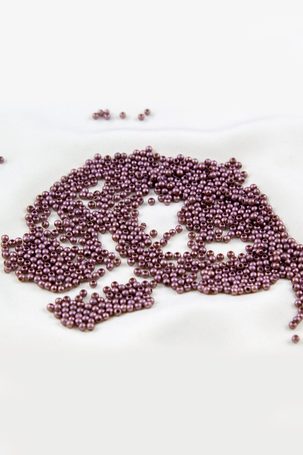 Mat Gül Rengi 3 mm Plastik İnci Boncuk Takı Aksesuar Malzemesi (25 Gr)