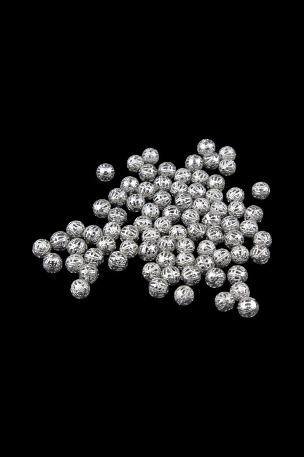 Metal 8 mm Yuvarlak Takı Boncuk Aparatı (30 Gr 85 Adet)