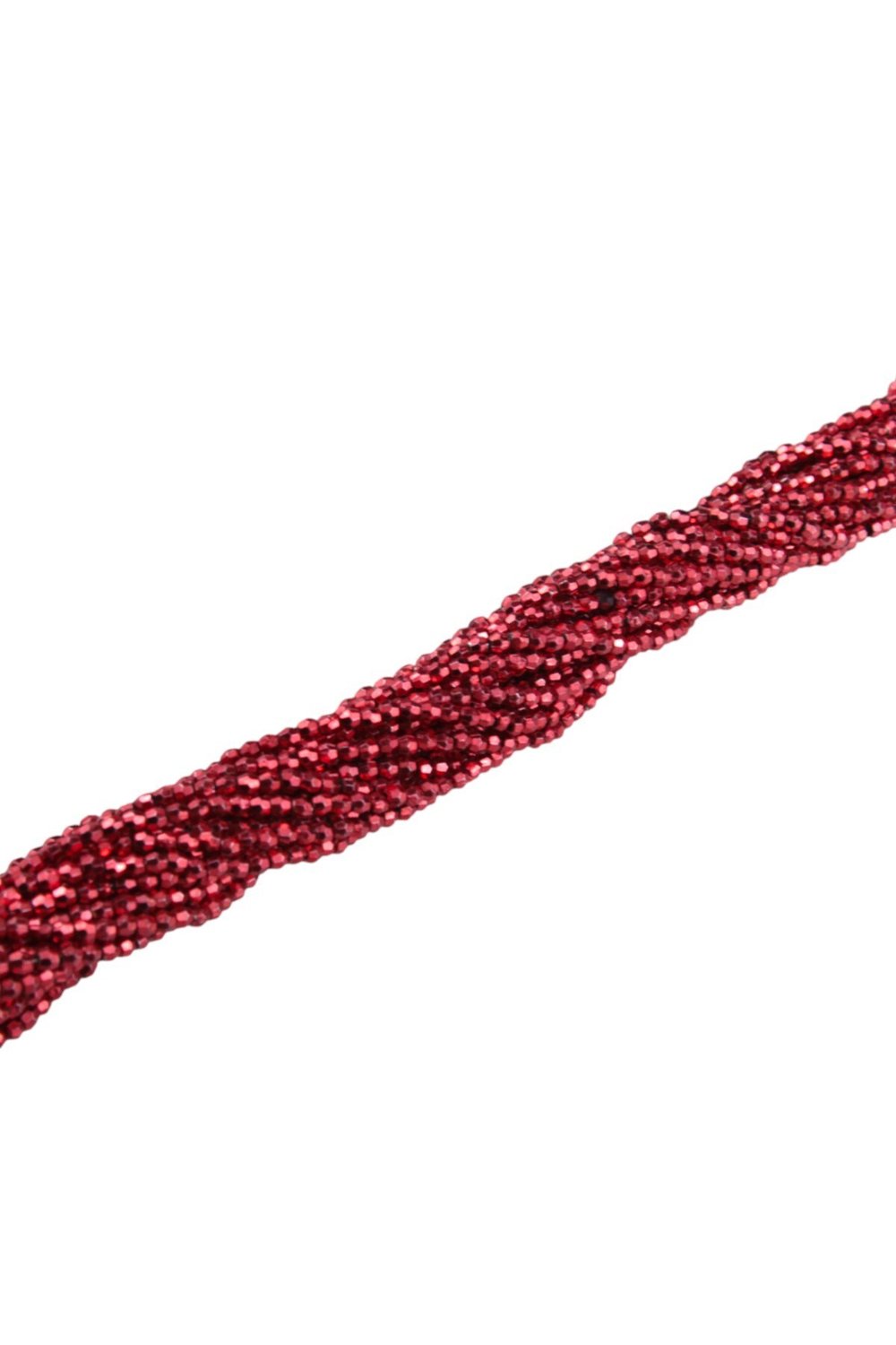 Metal Kırmızı 3 mm Plastik Boncuk Aksesuar Takı Malzemesi (20 Gr)