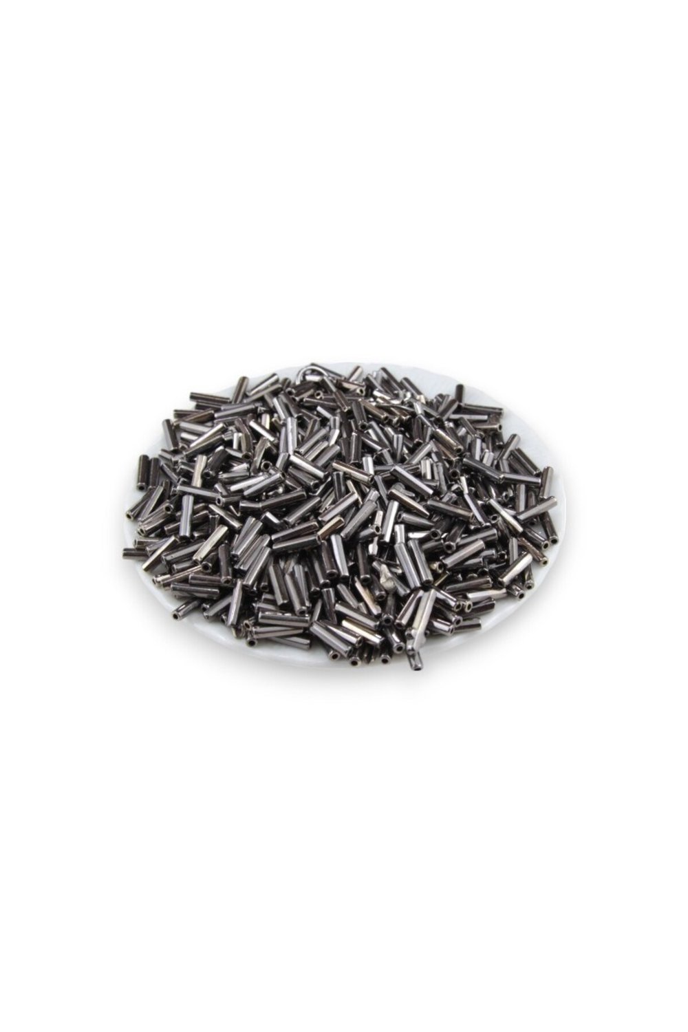 Metal Koyu Gümüş Boru 12 Mm Boncuk 35 gr