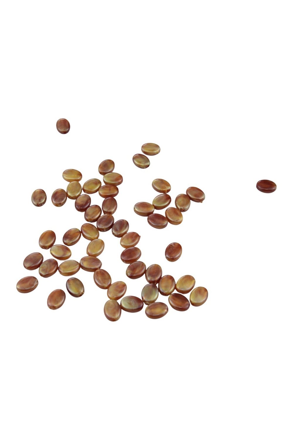 Oval Görünümlü 11x8 mm Mercan Boncuk (85 Adet)