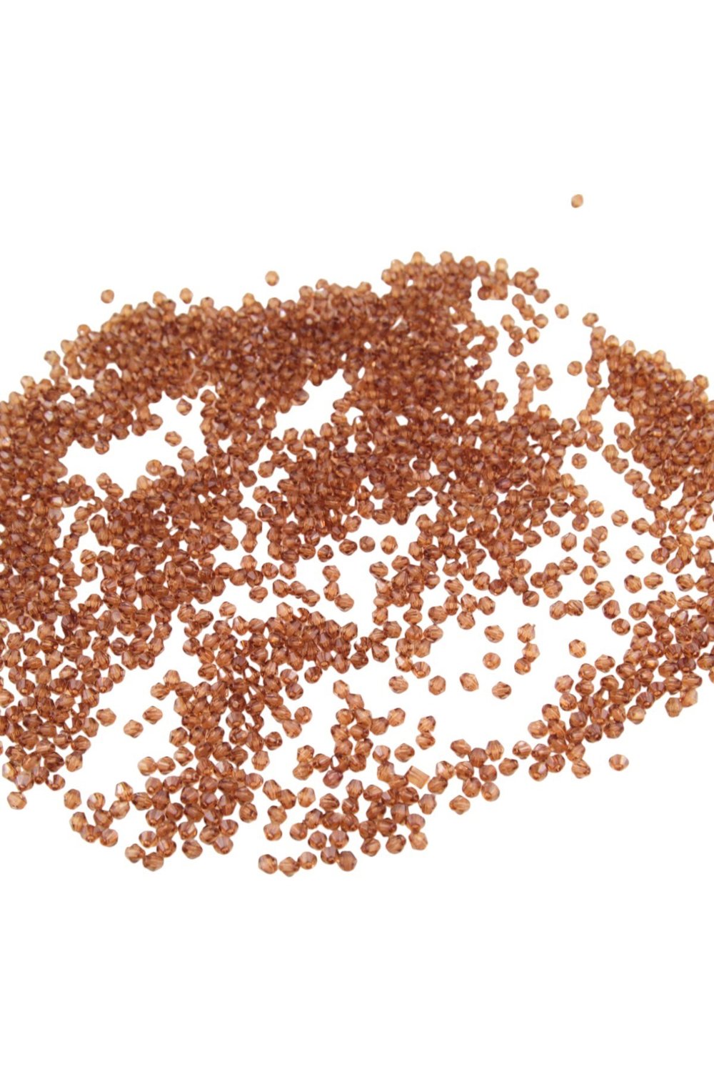Piramit Akrilik Boncuk Bakır Tonunda 4 mm Aksesuar Takı Malzeme (25 Gr)