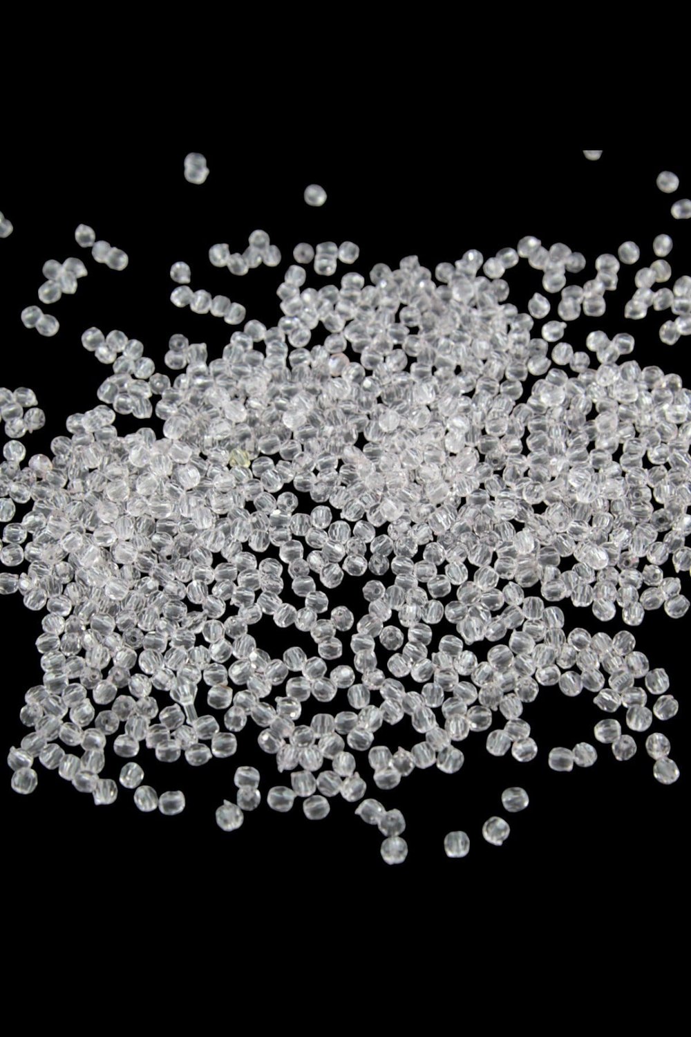 Şeffaf Akrilik Boncuk 4mm Dünya Modeli Aksesuar Takı Malzemesi (25 Gram)