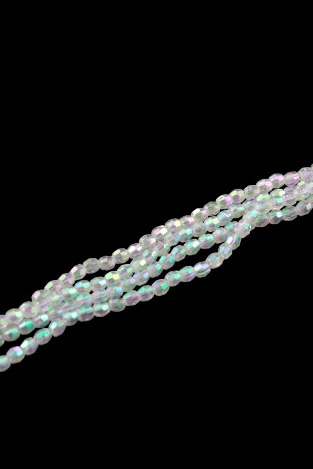 Şeffaf Janjan 4 mm Plastik Boncuk Aksesuar Takı Malzemesi (25 Gr)