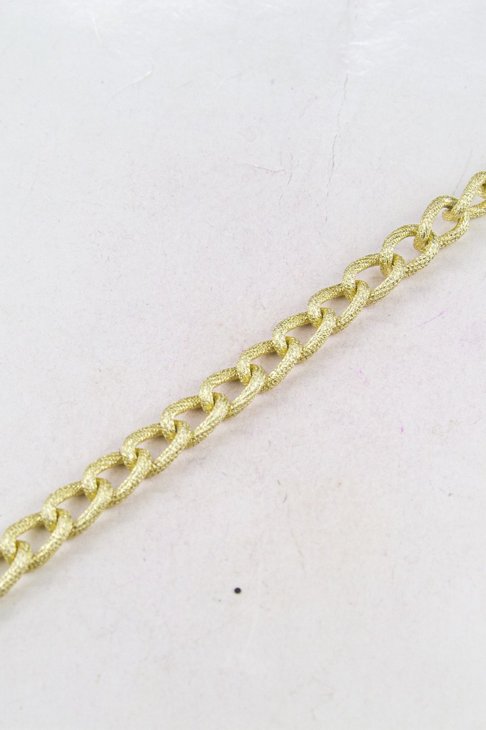 Sim Desenli Gold 10 mm Zincir Aksesuar Takı Malzemesi 1 Metre