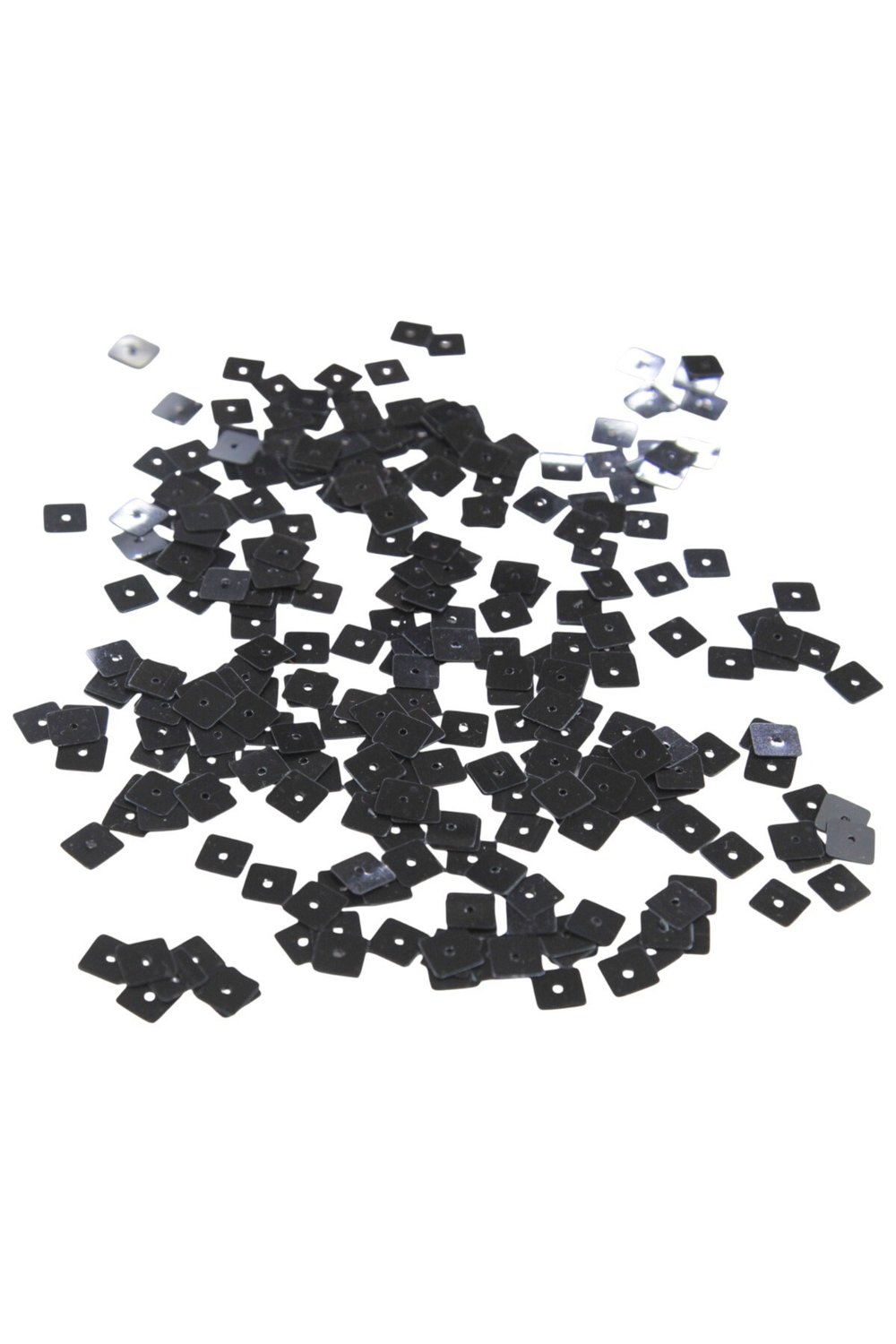 Siyah 8x8 Kare Delikli Pul Payet 30 Gr (Tülbent, Oya, Havlu Malzemesi)