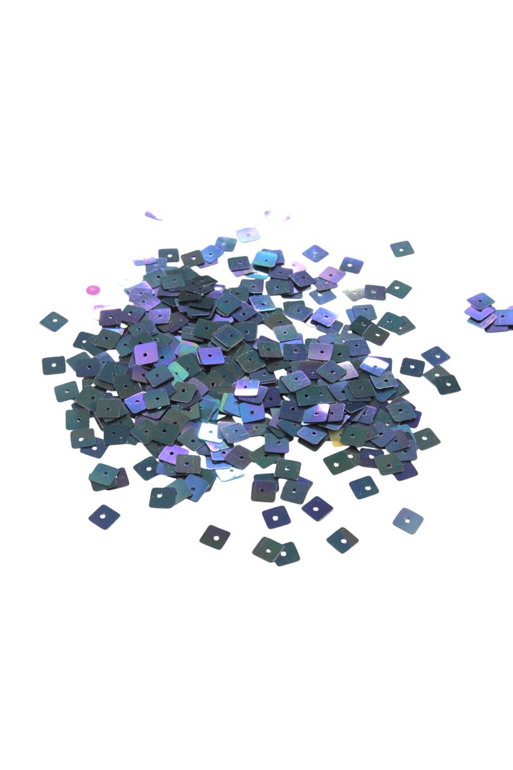 Siyah Janjan 8x8 Kare Ortadan Delikli Pul Payet 30 Gr (Tülbent, Oya, Havlu Malzemesi)