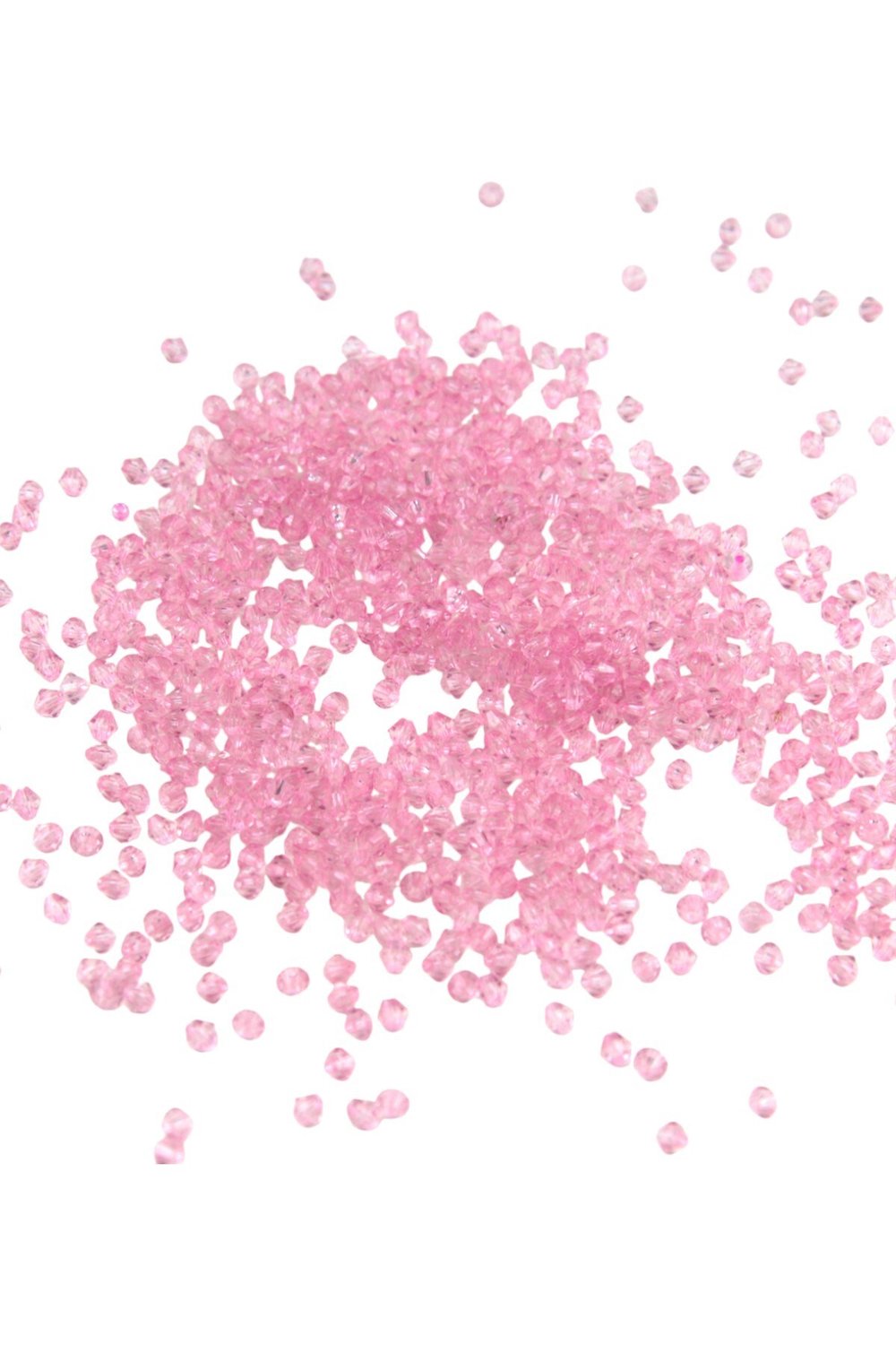 Somon Rengi Tonunda 4 mm Basık Akrilik Boncuk Aksesuar Takı Malzeme (25 Gr)