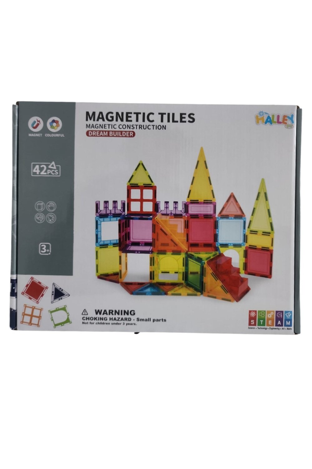 42 Parça 3D Manyetik Yapı Blokları - Mıknatıslı - Orjinal