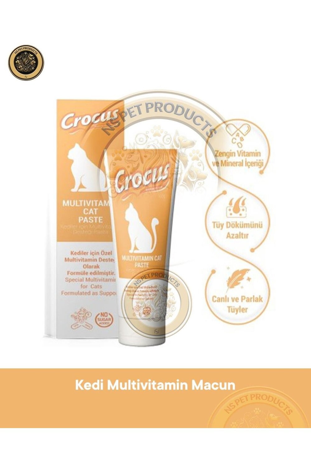 Multivitamin Kedi Macunu 100 gr – Vitamin & Mineral Takviyesi