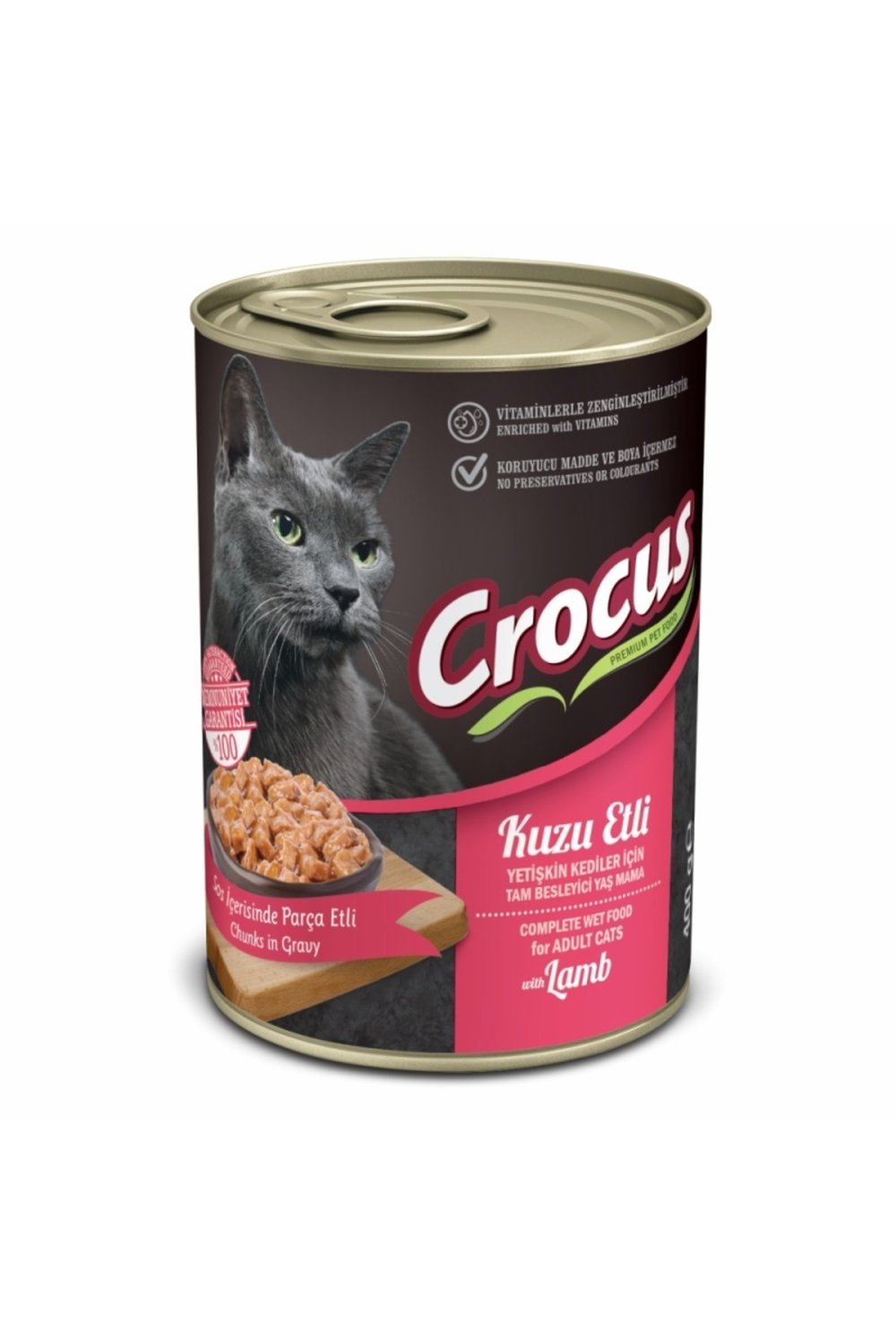 YETİŞKİN KEDİ KUZU ETLİ YAŞ MAMA 400G Skt:09/2026