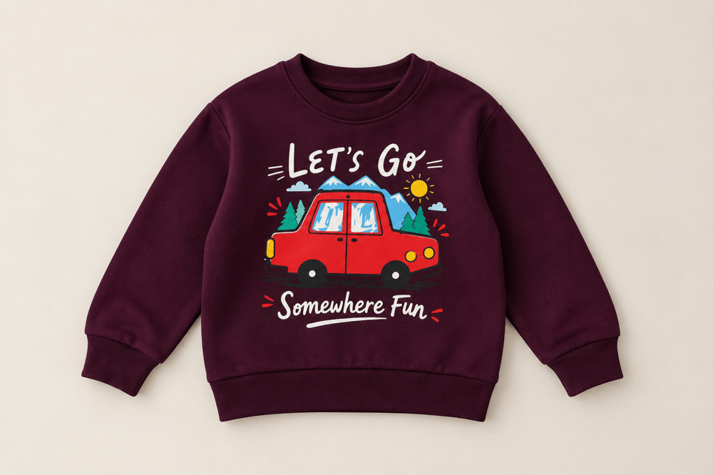 Erkek Çocuk  Araba Lets Go Somewhere Fun Baskılı Çizgili İkili Takım