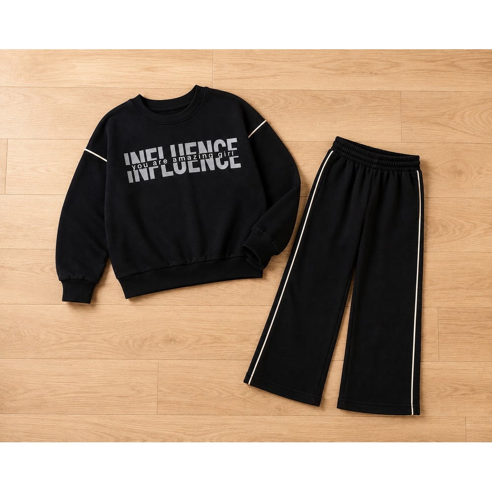 Kız Çocuk Influence Baskılı İkili Eşofman Takımı