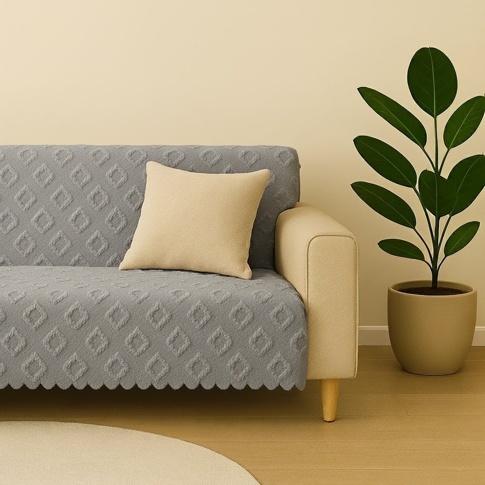 Koltuk Örtüsü  175x215 cm – Çekyat Örtüsü, Kaymaz, Yıkanabilir, Lüks Kumaş Şönil