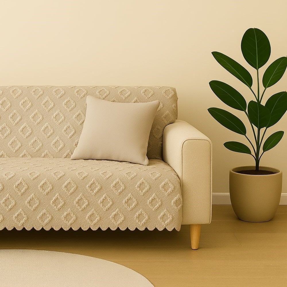 Koltuk Örtüsü  175x215 cm – Çekyat Örtüsü, Kaymaz, Yıkanabilir, Lüks Kumaş Şönil Jakarlı
