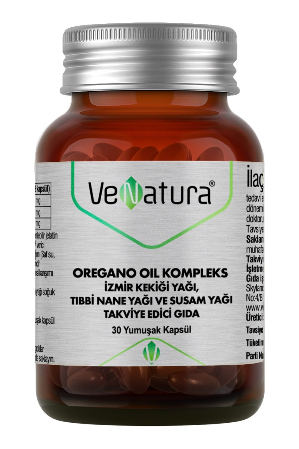 Oregano Oil Kompleks İzmir Kekiği Yağı, Tıbbi Nane Yağı ve Susam Yağı