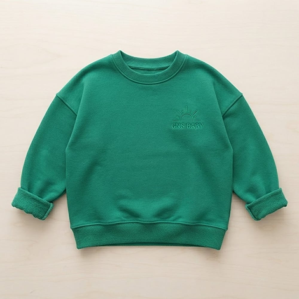ZÜMRÜT YEŞİL OVERSİZE SWEATSHİRT 
