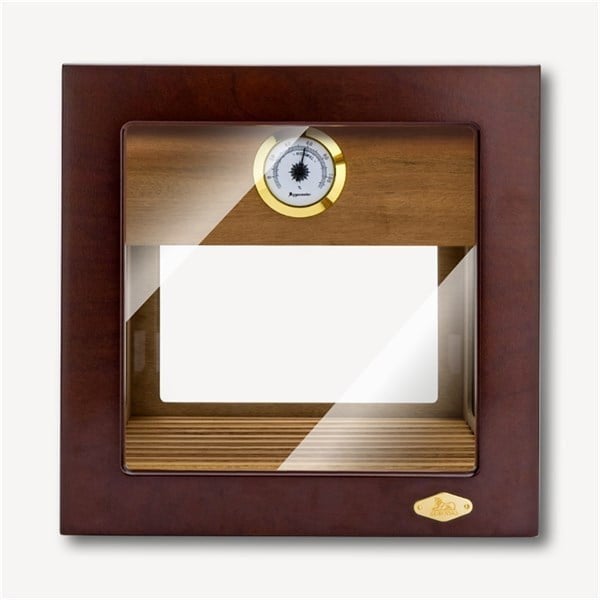 Lubinski Cam Küp Cedar Tepsili Puro Kutusu Humidor 40s