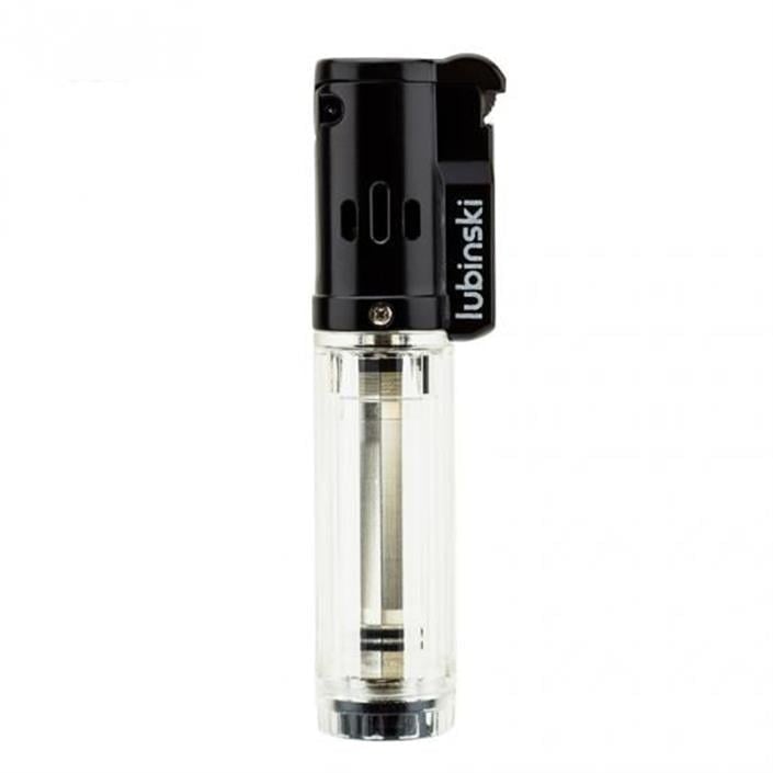 Lubinski Cigar Basic Slim Tek Torch Puro Çakmağı Beyaz