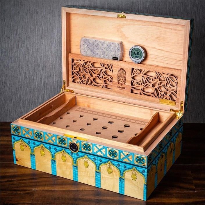 Lubinski Limited Edt.Türkiye Özel Seri Puro Kutusu Humidor Parmakizi Kilitli 100s